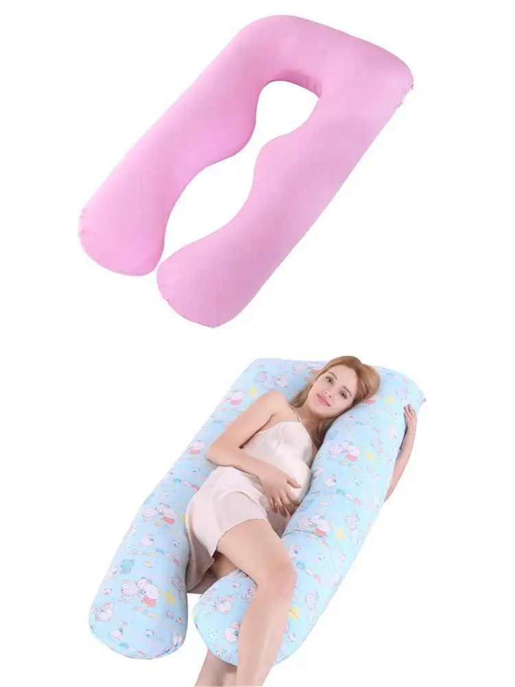 130*72 см по беременности и родам подушка крышка беременная женщина Подушка Чехол U-образный Спальный Подушка Чехол Съемная с застежкой-молнией