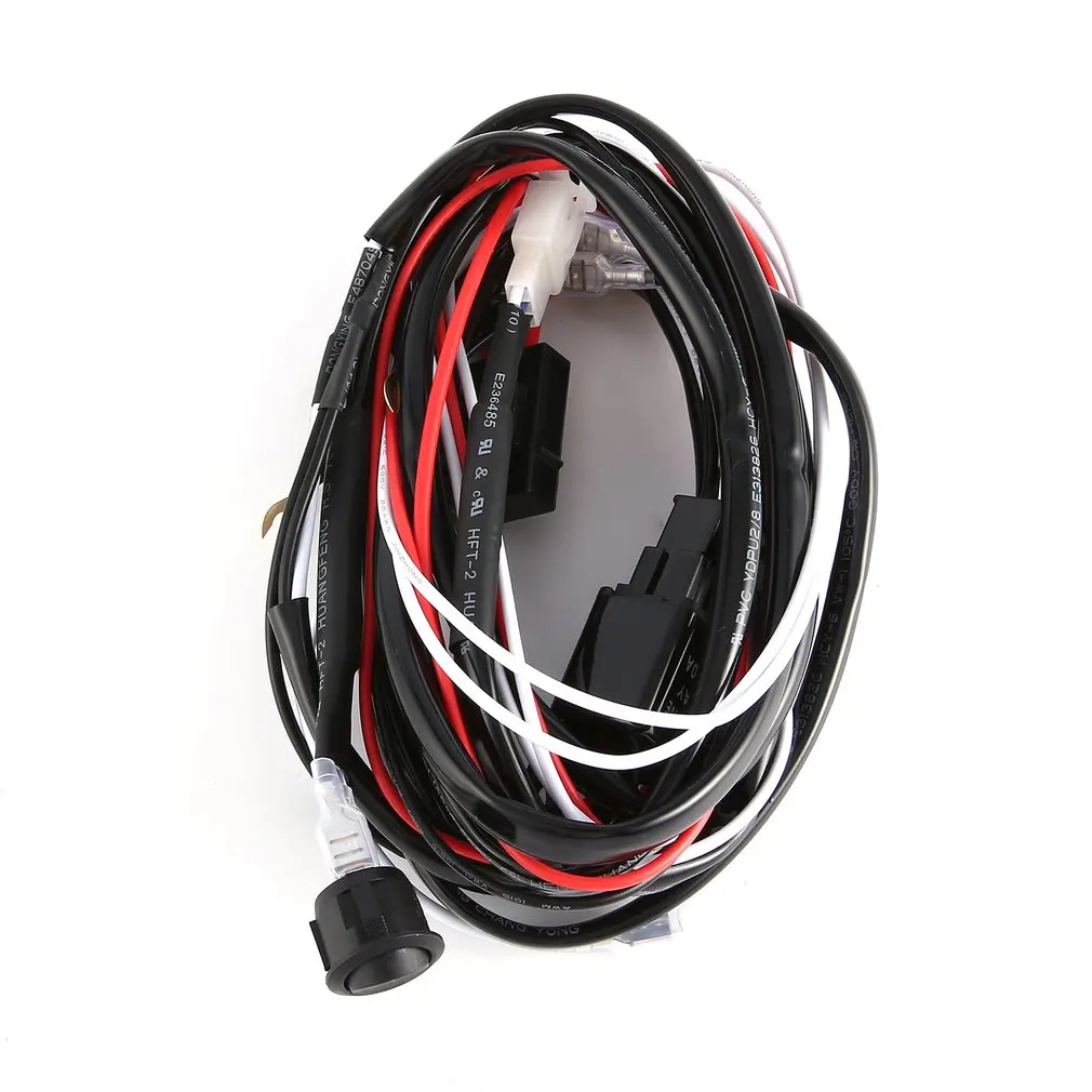 12V 40A светодиодный скрытый туман работа дальнего света оплетка для проводов реле переключателя для 120 W-300 W для внутреннего и наружного использования