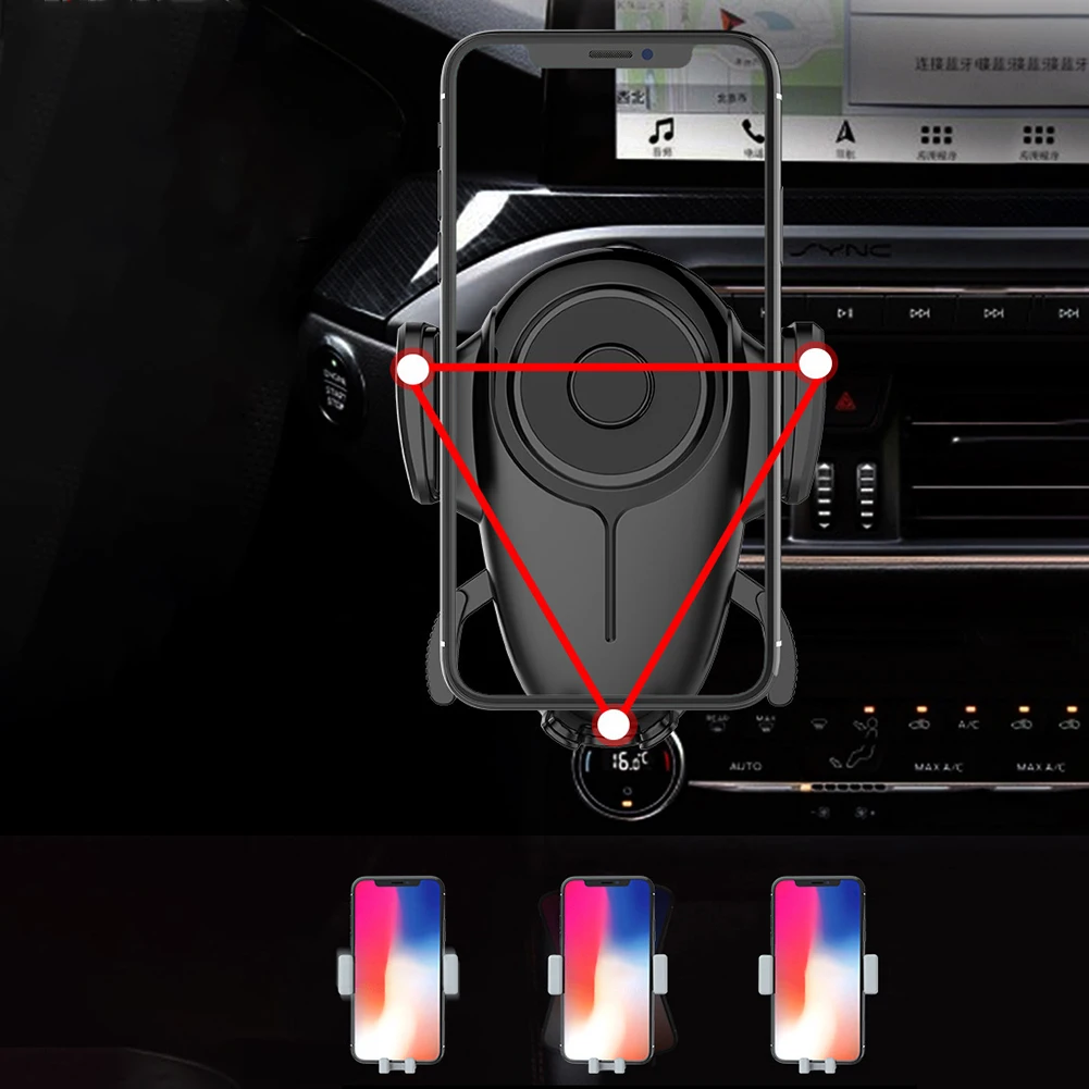 Автомобильный держатель для телефона Gravity для iPhone 11 Pro Max X XS XR 7 8 Plus, автоматический зажим, универсальный кронштейн gps