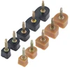 10pcs Black Women Shoes High Heel Repair Tips Pins Heel Stoppers Protect Dowel Lifts Replacement For High Heel Tips Taps 6