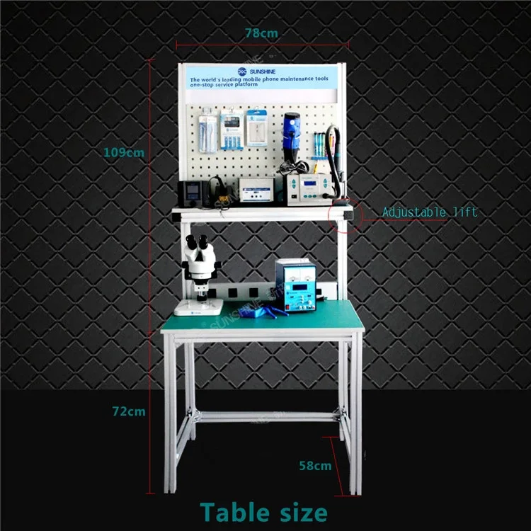  SS-019 Anti-static maintenance table Portable Aluminium Anti Static Work Table Mobile Repair Room