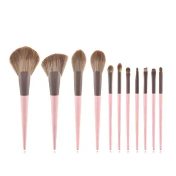 

11pcs/Set Makeup Brushes Wooden Professional Skin-friendly Non-toxic Handle Face Foundation Eye Beauty Cosmetic Pens