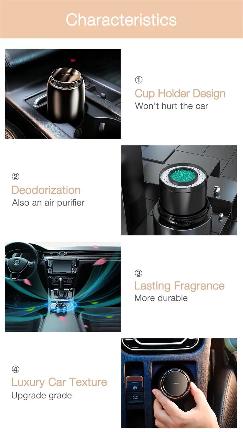 charging stand for phone Cafele Alloy Car Air Freshener Smell in the Car Perfume Aromatherapy For Auto Interior Accessories Aroma Diffuser Dashboard smartphone stand