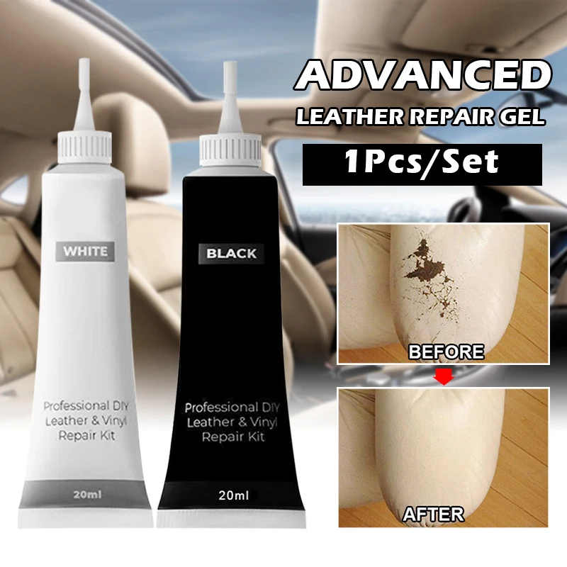 Kit de reparación de cuero líquido blanco y negro, pasta de Color adicional  para asiento de coche, orificios para sofá, rascador, grietas, rasgado,  revestimiento de cuidado de crema - AliExpress