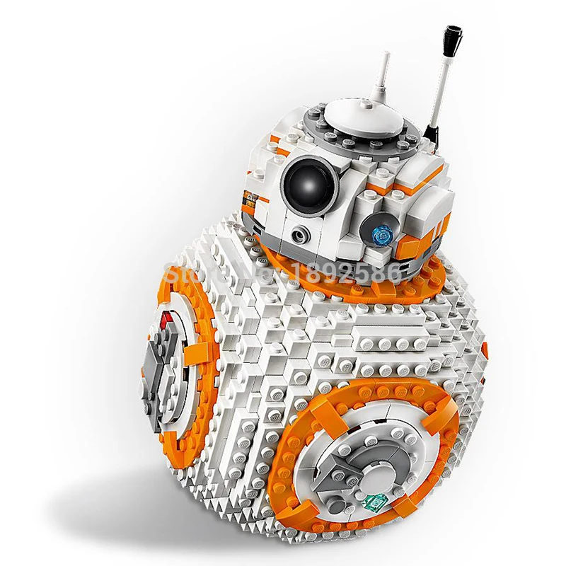 1106 шт. новые совместимые модели LegoINGlys Звездные войны BB 8 75187 наборы моделей набор