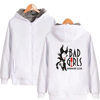 

Bad Girls Hoodie Print Winter Fashion Men Women Zipper Hoodies Jackets Pocket Long Sleeve Harajuku Homme Hooded Sweatshirts Tops