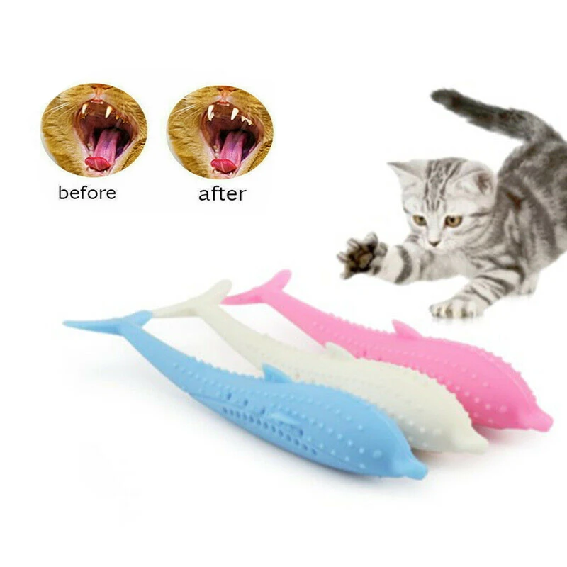 

Interactive Cat Toothbrush dental toy (Multi-Colors)