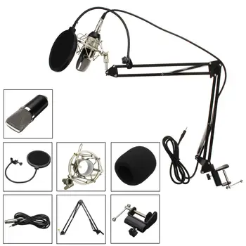 

Condenser Microphone Set Computer Live Condenser Microphone Karaoke Studio Microphone Recording Microphone