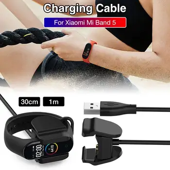 

USB Fast Charging Cable Overcharging Protection Portable Lightweight Compact PVC Replacement Charging Cable For Xiaomi Mi Band 5