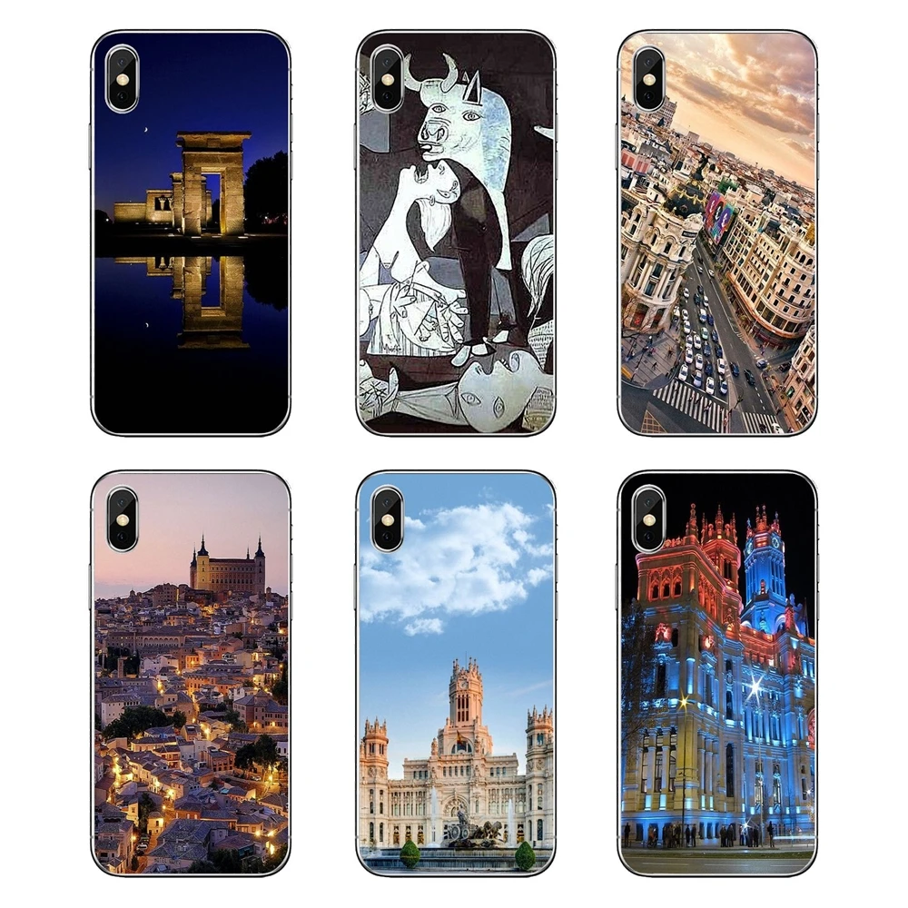 Для samsung Galaxy Note 8 9 S9 S10 A8 A9 Star Lite Plus A6S A9S силиконовый чехол Крышка Cibeles fountain Мадрид