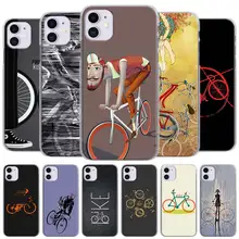 Bike Cycling art Phone Cases for Apple iPhone 11 Pro Max X XR XS MAX Case for iPhone 6 6s 7 8 Plus 5 5S SE Cover