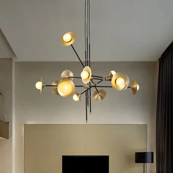 

Nordic lamps living room chandelier LED modern minimalist bedroom lamp personality creative restaurant lamp