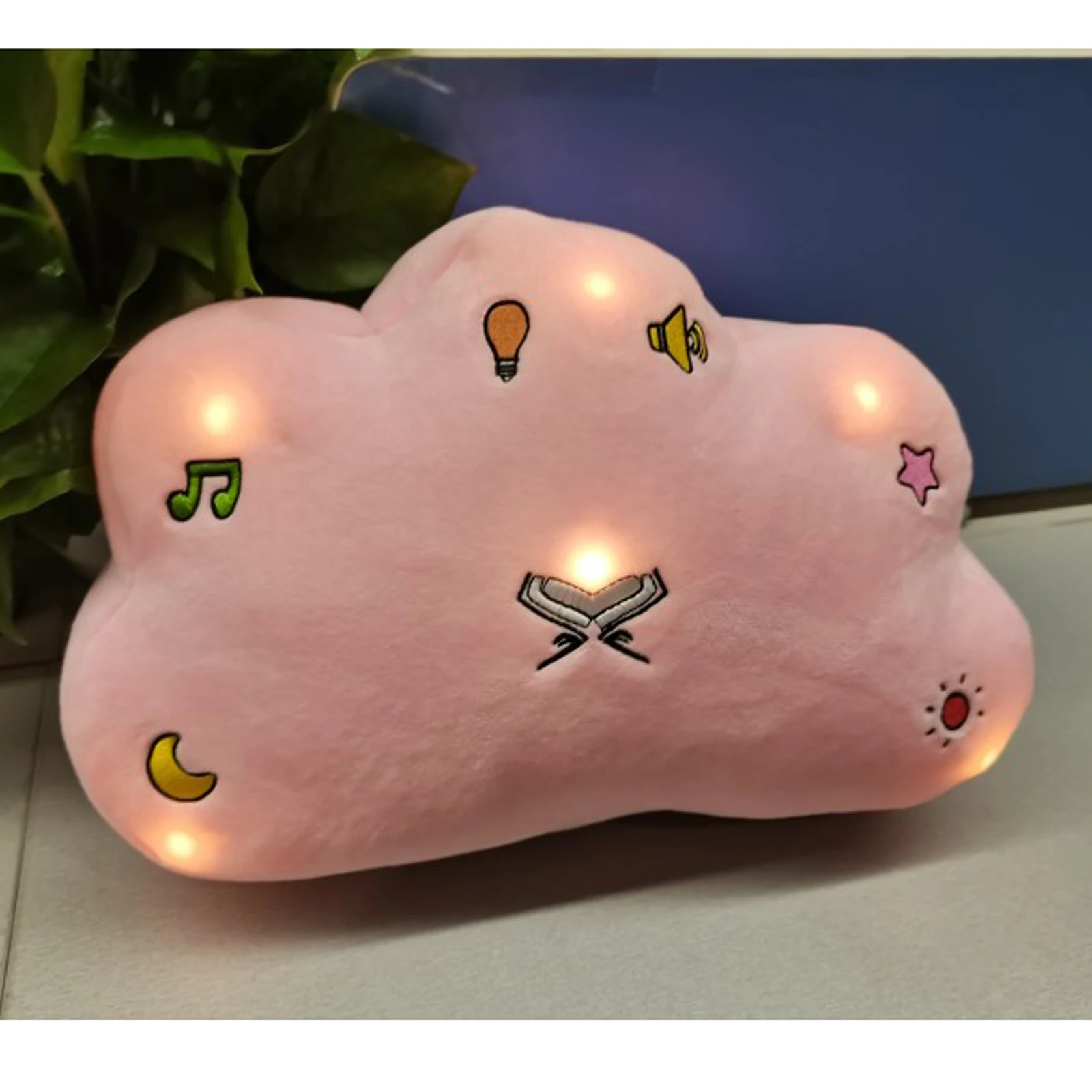 Quran Dua Pillow Speaker with Light & Sound Cloud Islam Quran Talking Islamic Doll Toy Muslim Prayer Baby Gift Eid