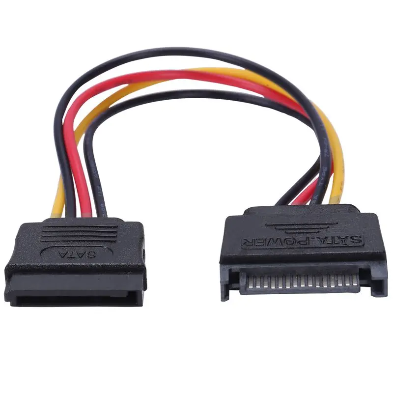 Топ ПК SATA 15 Pin папа мама кабель питания для HDD конвертер адаптер|Сетевые шнуры и