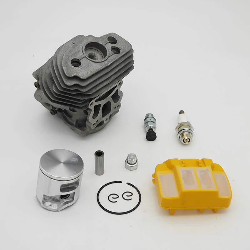 43Mm 46Mm Gruppo Filtro Aria Pistone Cilindro Adatto Per Husqvarna 545 550 555 560 562 Jonsered Cs2252 Cs2260 Parte Motosega Da Giardino