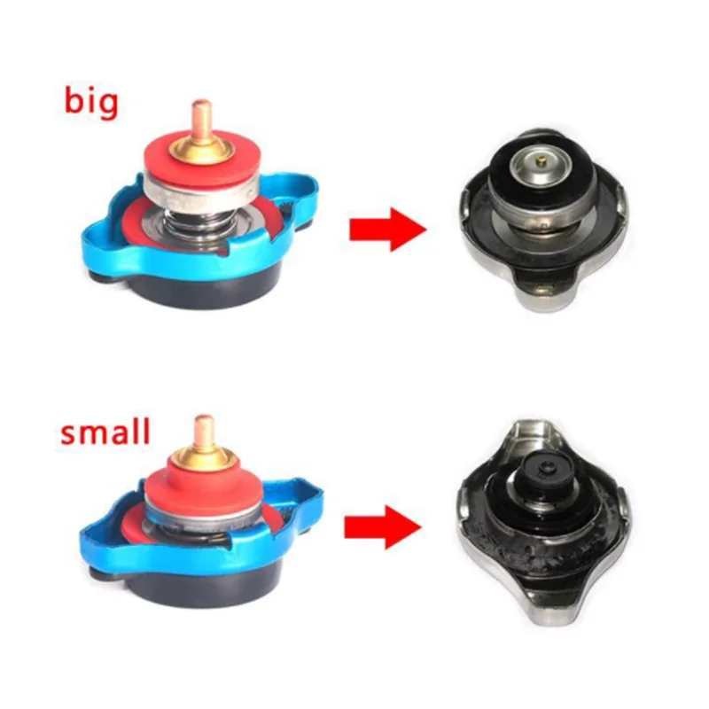 Car Radiator Cap Small Size Thermost 0.9/1.1/1.3 BAR