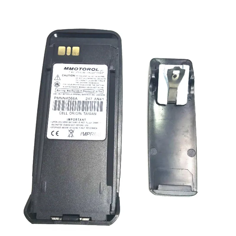 Иди и болтай walkie talkie “иди и аксессуары 7,2 V 1800 мА литиевая батарея для motorola XPR6550 XIR P8260 P8268 P8200 литиевая батарея 4066A - Цвет: Черный