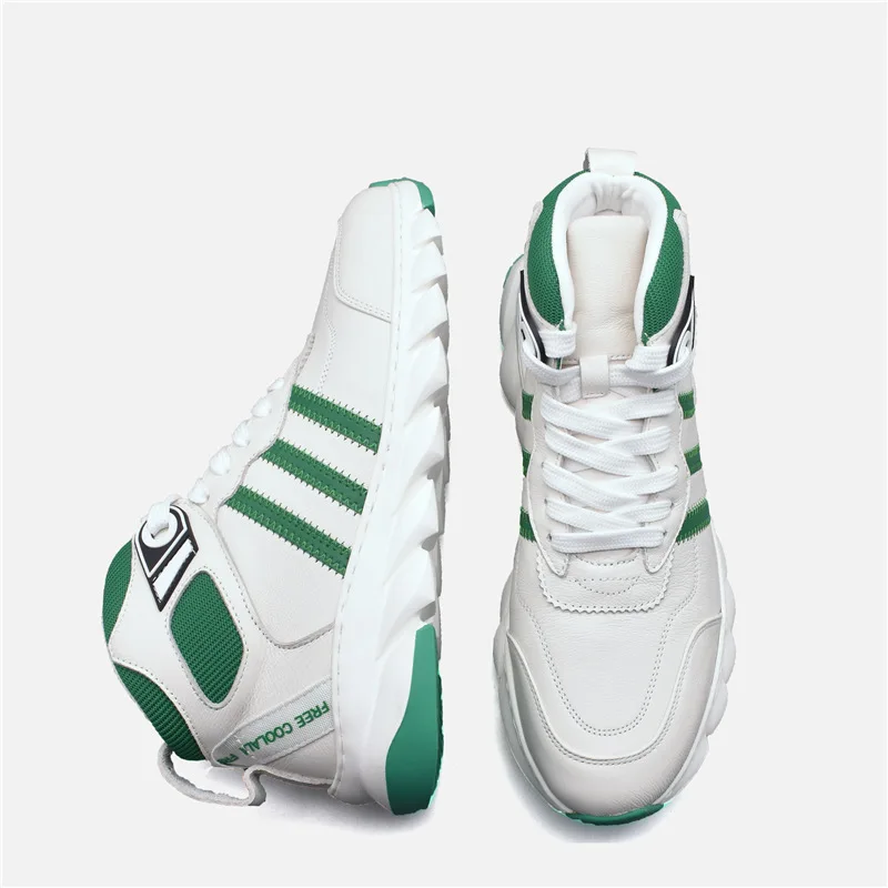 

Dad White Shoes INS Fashion Super Fire 2019 New Style Online Celebrity Thick Bottomed Sports Spring And Autumn Shoes Fashion Man
