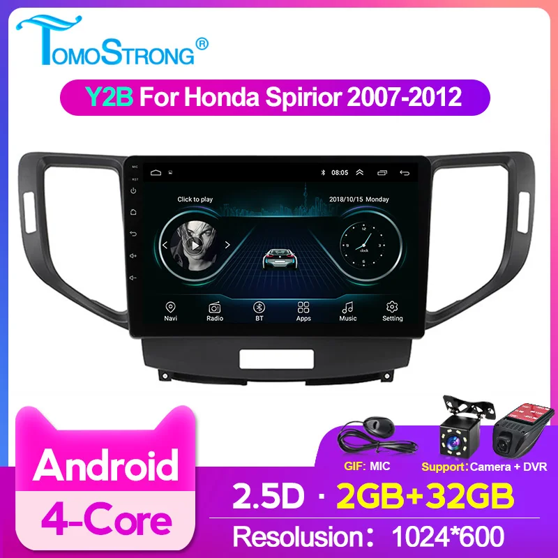 1024X600 голосовая поддержка Автомобильный dvd-плеер Android для HONDA SPIRIOR 2009-2013 GPS