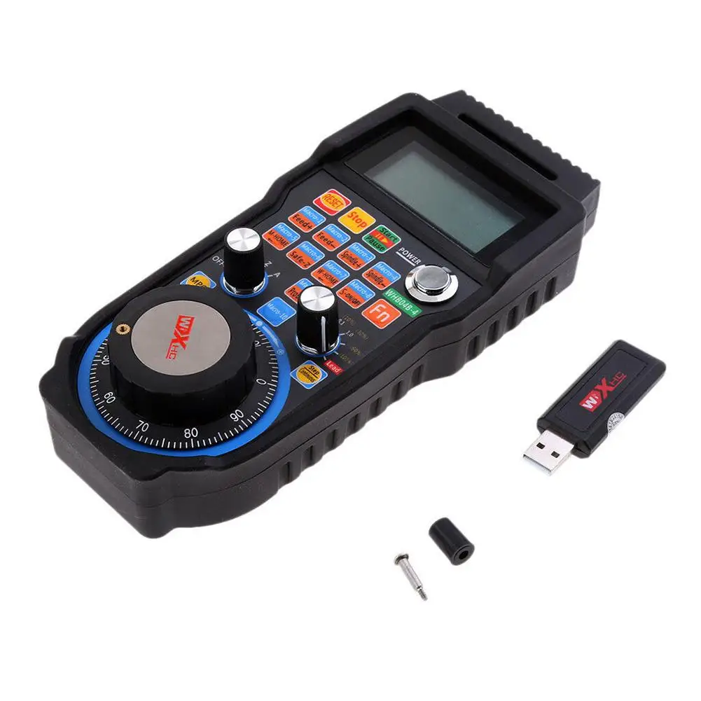 

4 Axis Wireless USB LCD Display Electronic Handwheel MPG Pendant for CNC Mach3 Engraving Machine Control Card Handle Wireless El