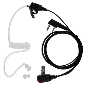 

Covert Acoustic Air Tube Earpiece PTT MIC with Indicator Light Radio Earphone for Baofeng Walkie Talkie for Kenwood
