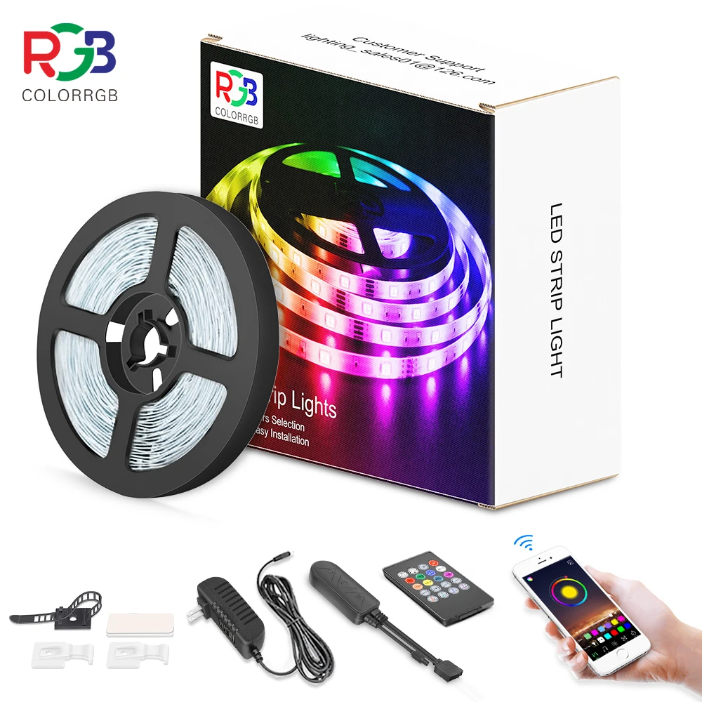 ColorRGB музыкальной синхронизации RGB5050 светодиодный светильник полоски с помощью