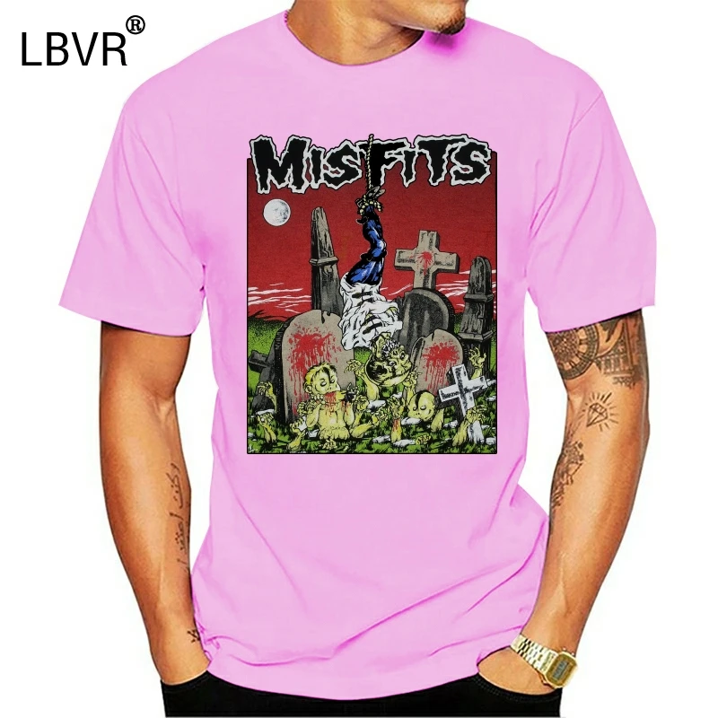 Мужская футболка в винтажном стиле MISFITS GRAVEYARD Футболка женская | одежда