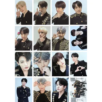 

16 pcs /set kpop bangtan boys LIVE TRILOGY EPISODE THE WINGS TOUR THE FINALBAUSE white black photo postcard LOMO card