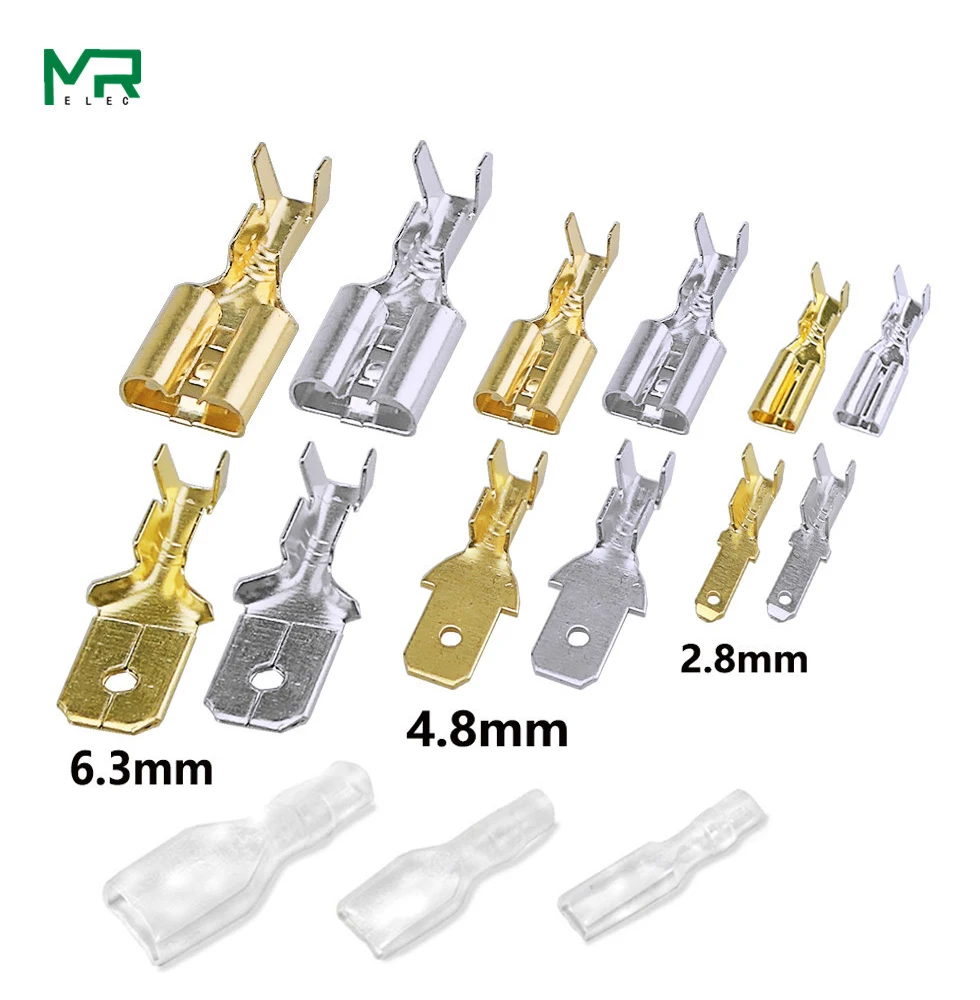 100 stücke Steckverbinder Terminals Set M & F Spaten Elektrische Draht 100 stücke Steckverbinder Terminals Set M & F Spaten Elektrische Draht