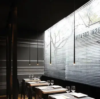 

Tapered strip metal simple staircase lifting space combination sales office model room chandelier led compound staircase lamp