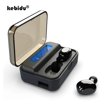 

kebidu LED Digital Display TWS Bluetooth 5.0 Earphone 9D Stereo Earbuds Wireless Headphones Portable Sport Earphones S590