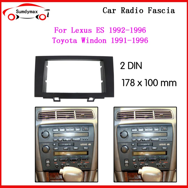 

Double din Car Radio Fascia for LEXUS ES TOYOTA Windom (CV10) 1991-1996 Stereo Dash CD Trim Installation Frame Kit