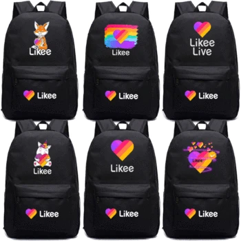 

LIKEE LIVE School Bags Student Back to School Luminous Shoulder Backpack Large Capacity Teenager Backpack Bag Likee