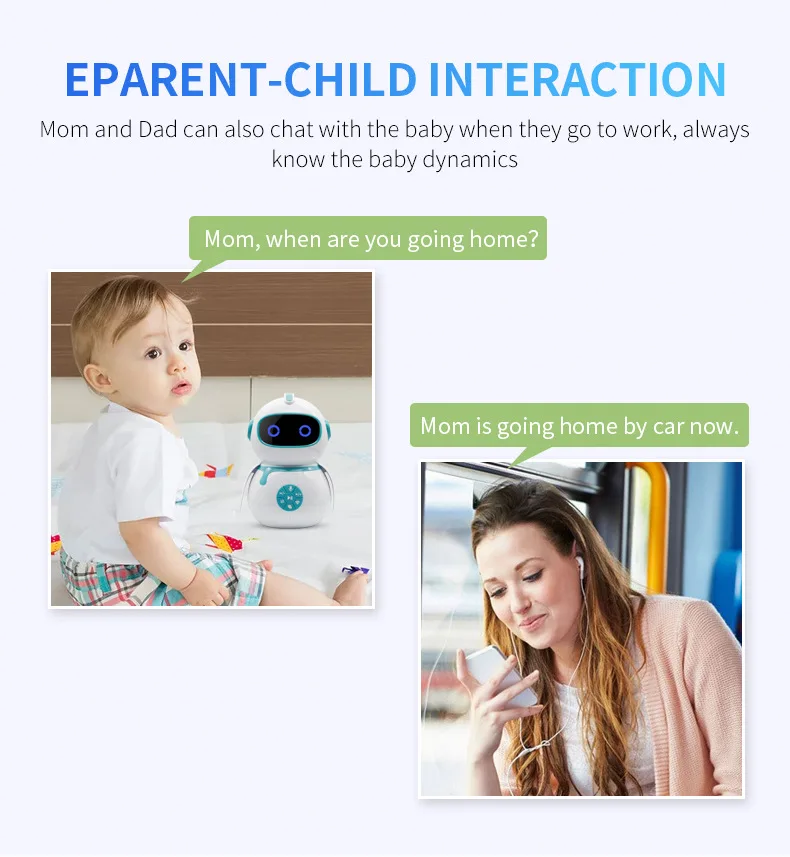 Intelligent children's robot high-tech voice intercom artificial intelligence robot (6)