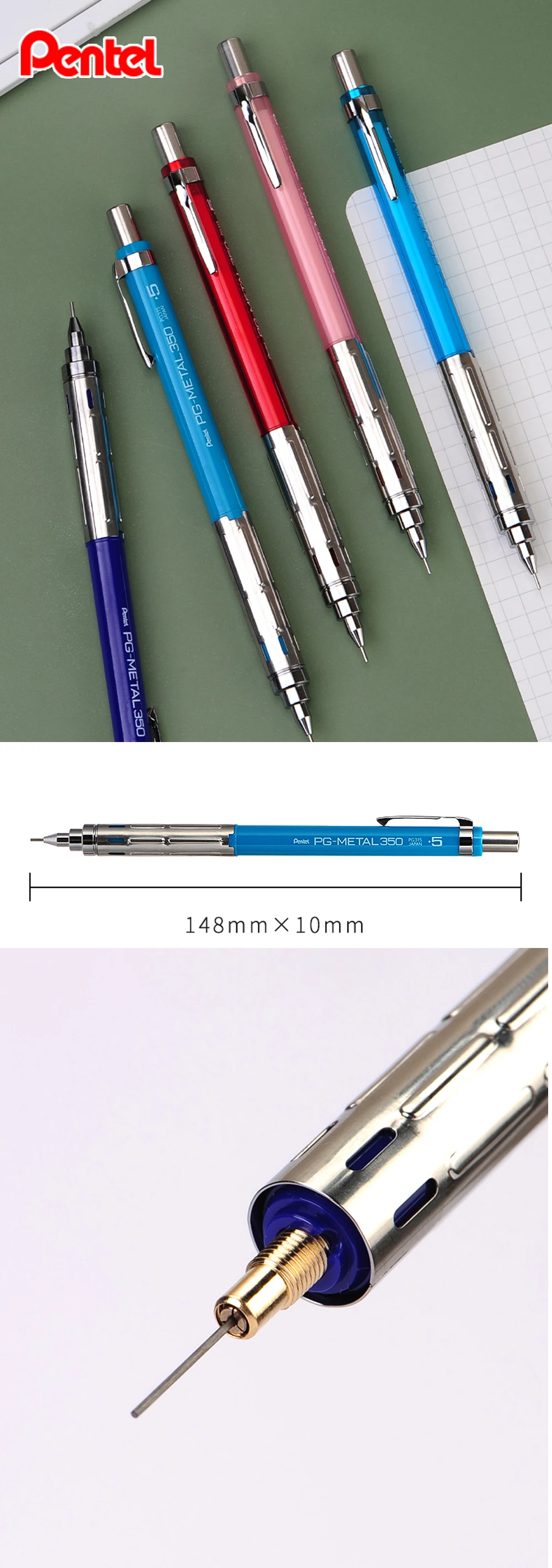 especificação lápis 0.3 0.5 0.7 desenho de escrita