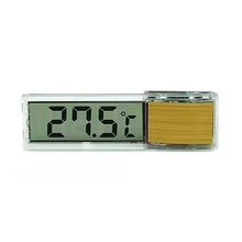 Мини-термометр прозрачный цифровой светодиодный измеритель для аквариума 3D+ золото/серебро(опционально