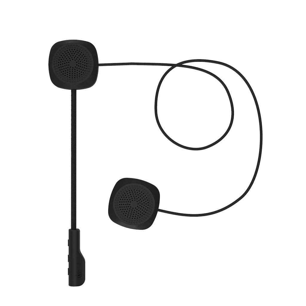 Motorcycle Bluetooth 5.0 Helmet Headset, Wireless Hands-free Intercom, Phone Connection Auto Answer and Music Player for Riding