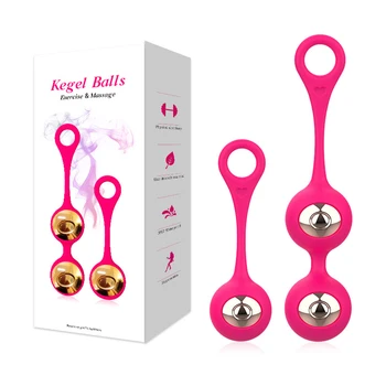

2 in 1 Kegel Exercise Weights & Massage Kit Ben Wa Balls Kegel Balls for Women Beginners Personal Health Care Massager