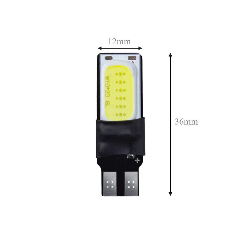 2pcs T10 194 168 6W COB LED Canbus    ̵ Ʈ   ȭƮ