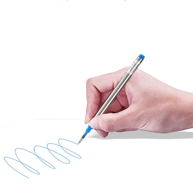 10PCS Set Ballpoint Pen Refill JINHAO Standard Black and Blue Ink Rollerball Pen Refill 0.5MM 0.7MM Office School Accessories 3
