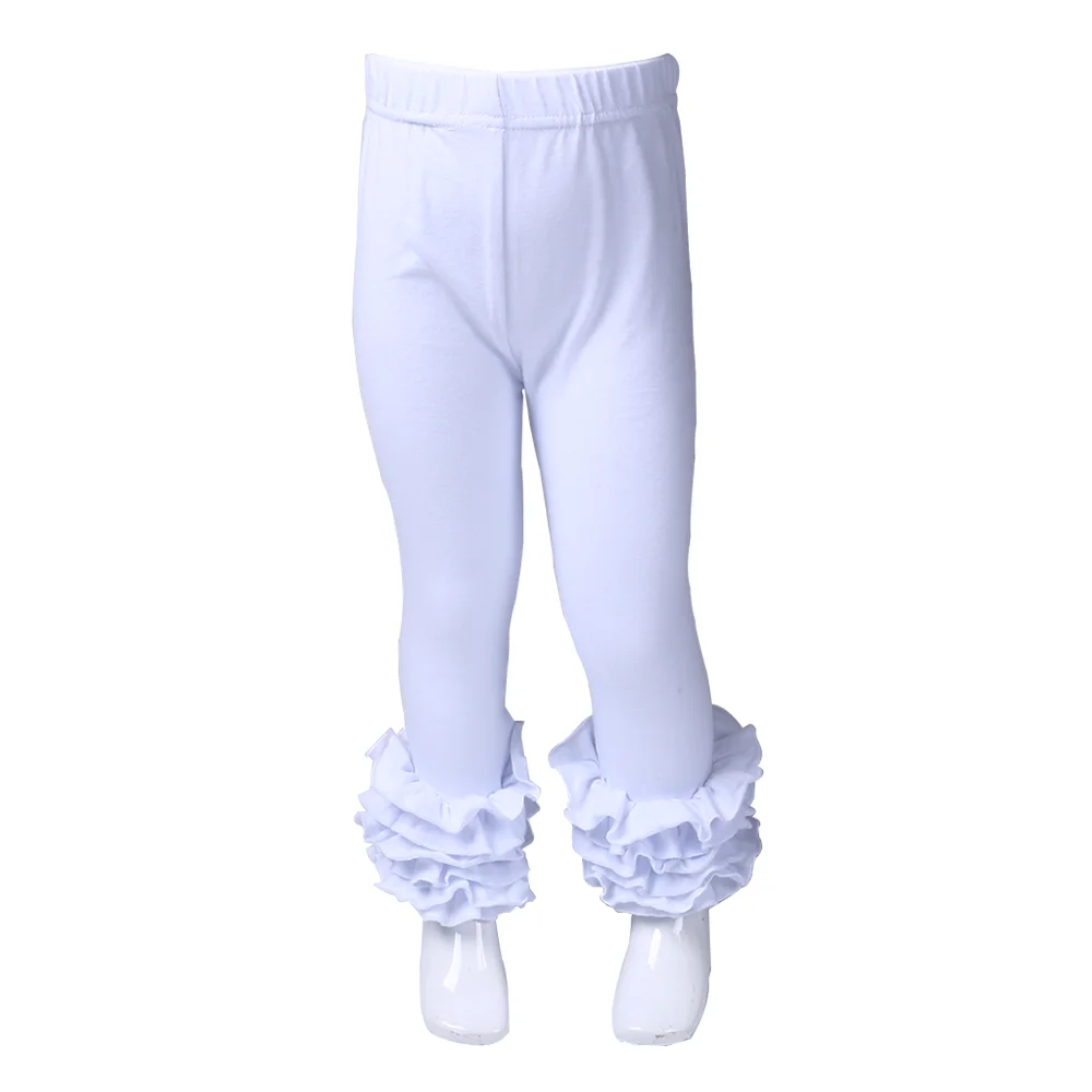 Штаны с оборками для девочек модная детская одежда хлопковые длинные штаны с эластичной резинкой на талии для девочек, зимние леггинсы