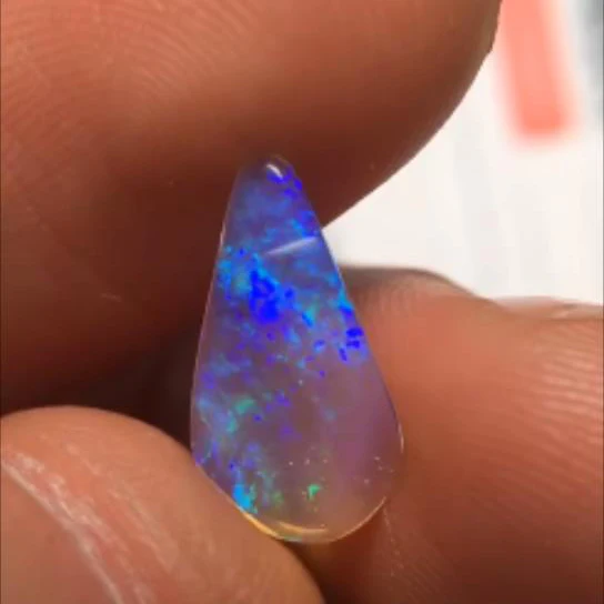 A1225 австралийского происхождения 0.740ct натуральные хрустальные опалы свободные драгоценные камни бусины для изготовления ювелирных изделий Изготовление сережек
