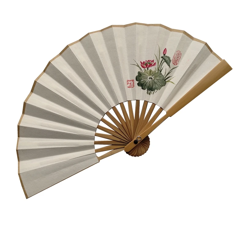 

Chinese Retro Blank Xuan Paper Fan Classical Women Foldable Hand Fan Hand Painting Foldable Mini Paper Fan Abanicos Para Boda