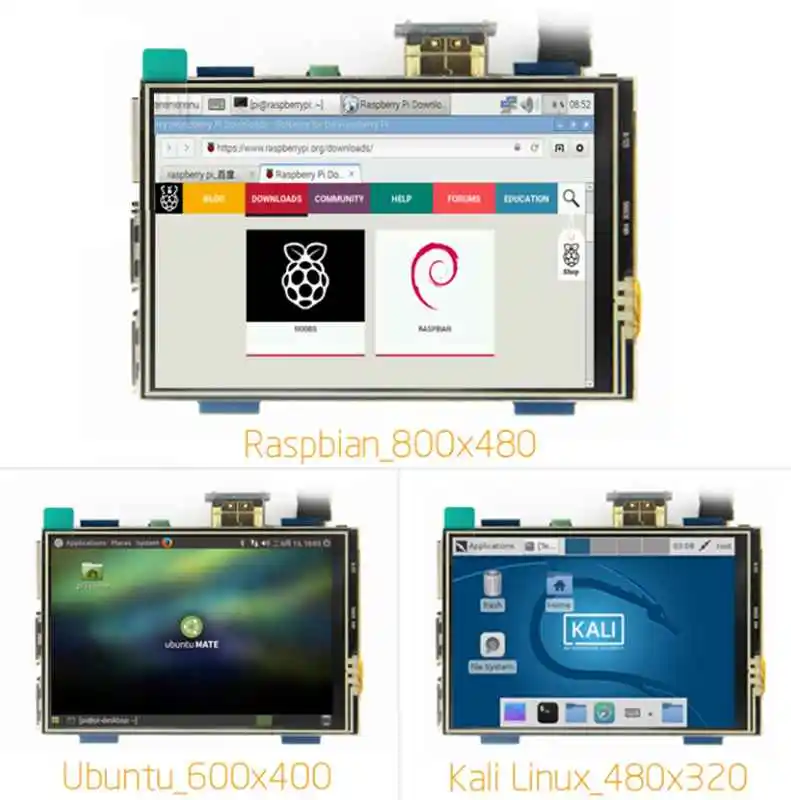 3 5 дюймовый ЖК дисплей HDMI USB сенсорный экран реальный HD 1920x1080 для Raspberri Модель B/Orange
