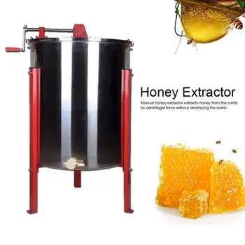 

52x78cm Stainless Steel 4 Frames Bee Honey Extractor Manual Honey Centrifuge Beekeeping Equipment for Beekeeper Tools