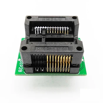 

SOP18 SOIC18 SO18 to DIP18 Programming adapter pin Pitch 1.27mm IC Body Width 7.5mm 300mil IC Test Socket open top ZIF adapter