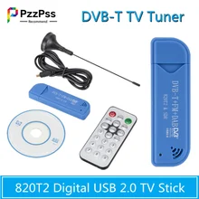 

PzzPss TV stick Mini Portable Digital Receiver USB 2.0 Software Radio DVB-T R820T2 SDR Digital TV Receiver Stick TV accessorie