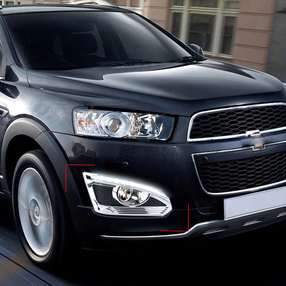 Автомобильный мигающий 2 шт. для Chevrolet Captiva желтый сигнал поворота автомобиля DRL лампа водонепроницаемый 12 В Светодиодный дневной ходовой светильник