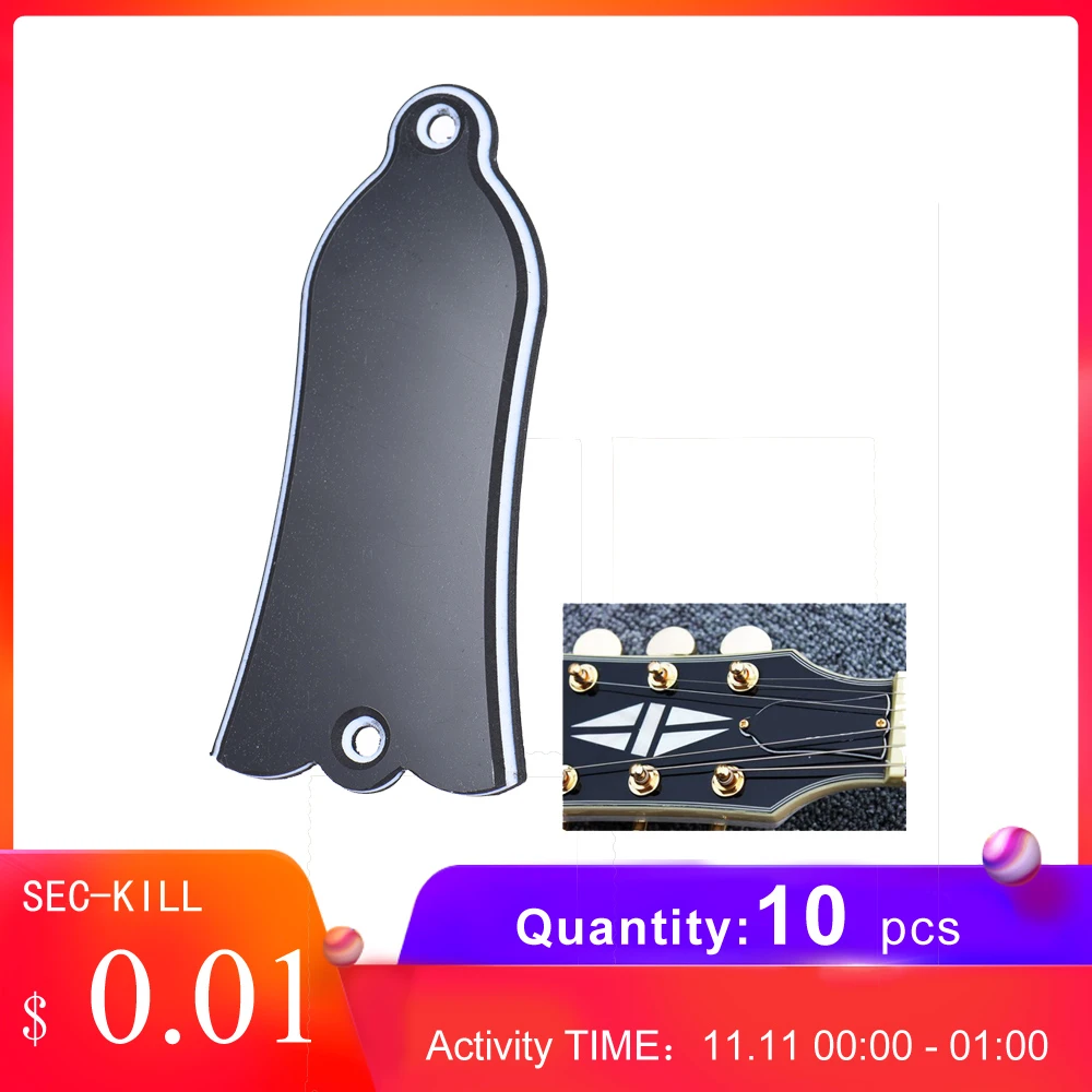 2 Holes Bell shaped PVC Truss Rod Cover Plate Scroll Plate for LP 