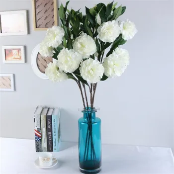 

7Pcs Fake Long Stem Camellia 33.46" Length Simulation Tea Rose Green Leaf for Wedding Home Decorative Artificial Flowers